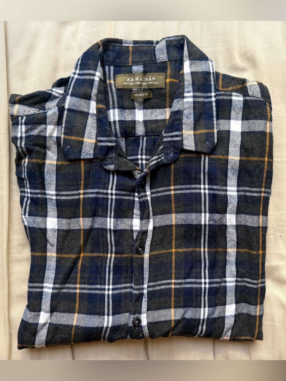 Plaid Flannel Shirt - "Medium" ZARA